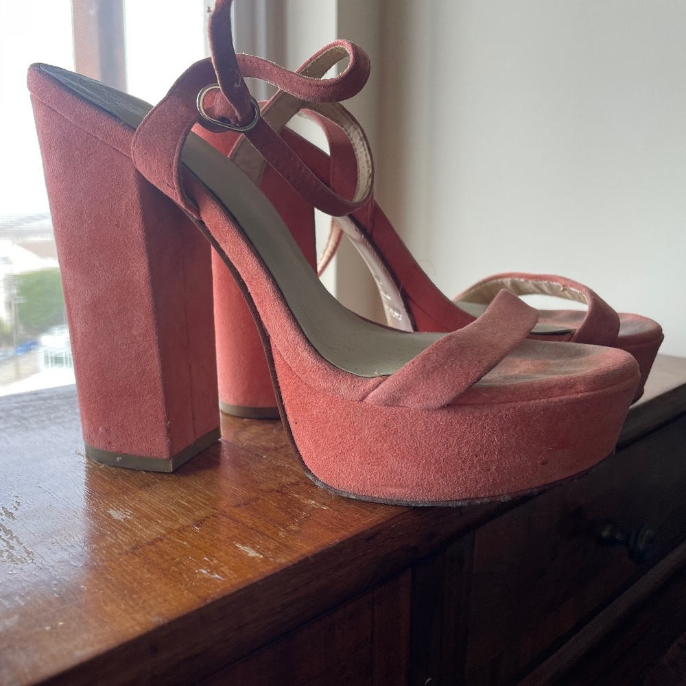 Charles David suede platforms